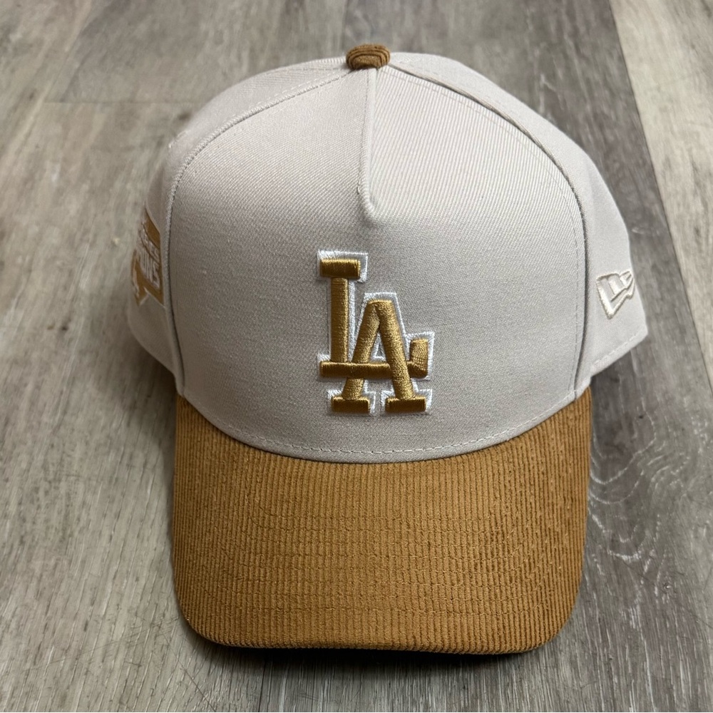 New Era Cream and Tan Dodger SnapBack